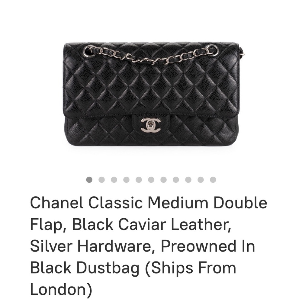 Chanel Medium Classic Flap with Silver Hardware- Used - Picture 7 of 13